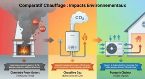 Lire la suite à propos de l’article Comparatif des coûts réels entre pompe à chaleur bois et gaz en 2026
