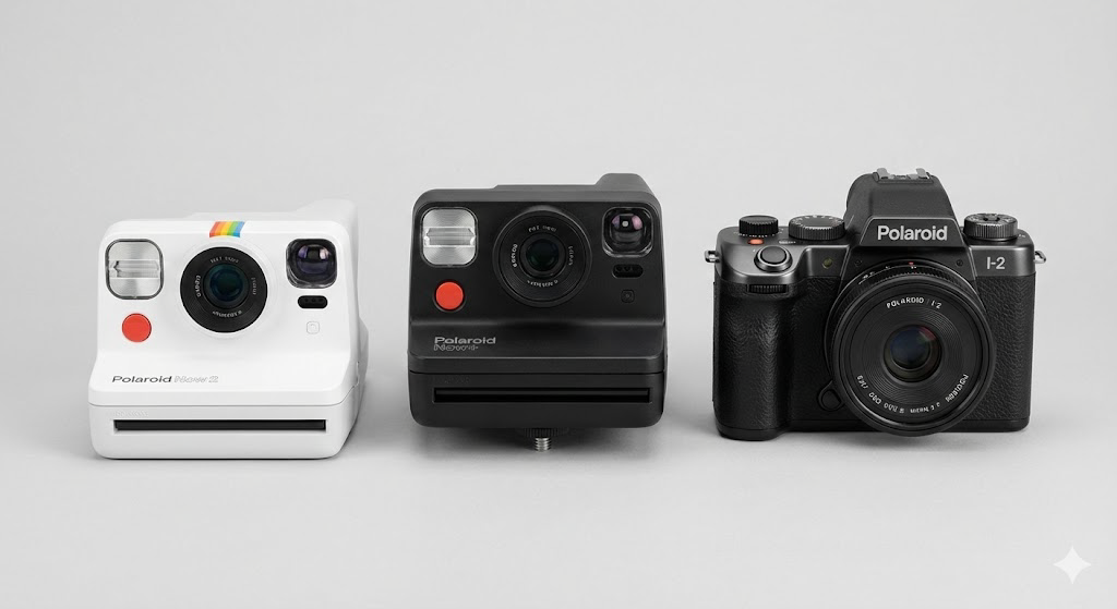 Gamme Polaroid 2025 : Now Gen 2, Now+ et I-2 alignés du plus compact au plus professionnel