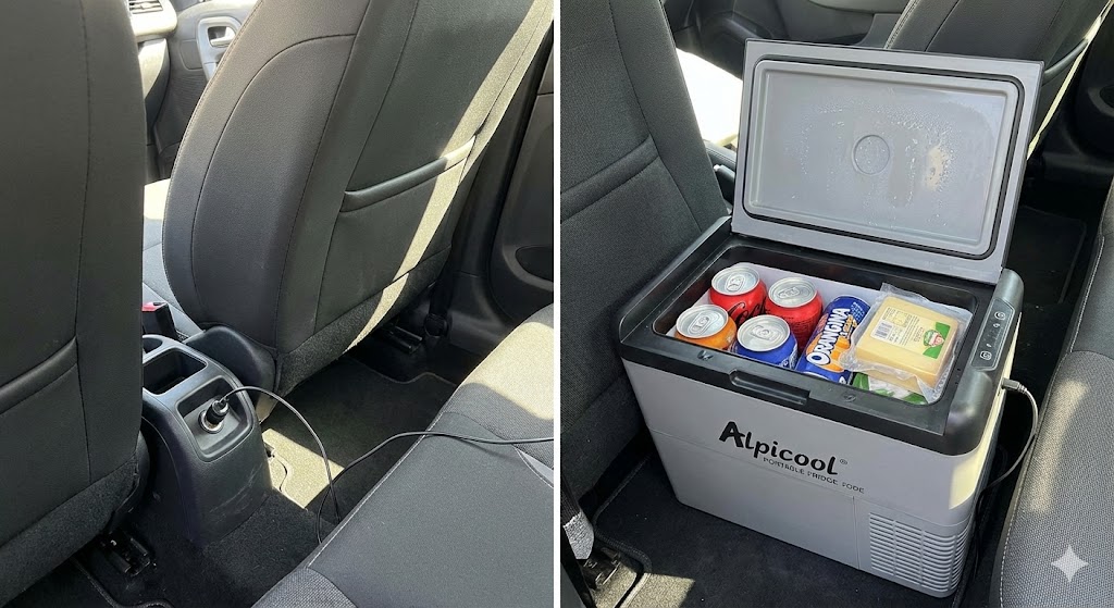 Alpicool C15 installée dans une citadine