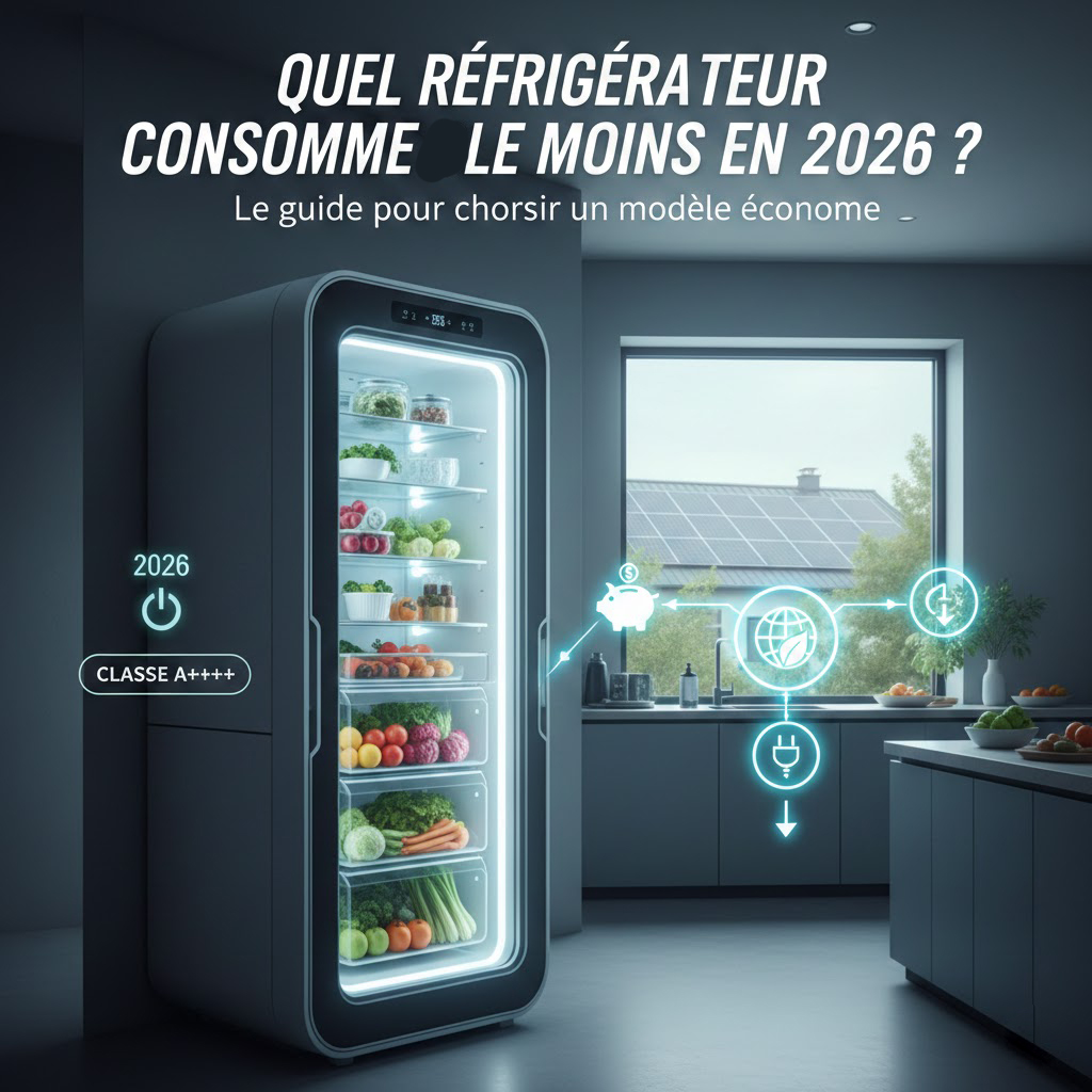 réfrigérateur consomme le moins en 2026